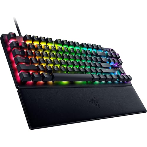 Razer Huntsman V3 Pro Mini 60% Esports Gaming Keyboard: Analog Optical Switches - Snap Tap Mode - Rapid Trigger - Adjustable Actuation - Dual-Purpose Mod Keys - Doubleshot PBT Keycaps - Black