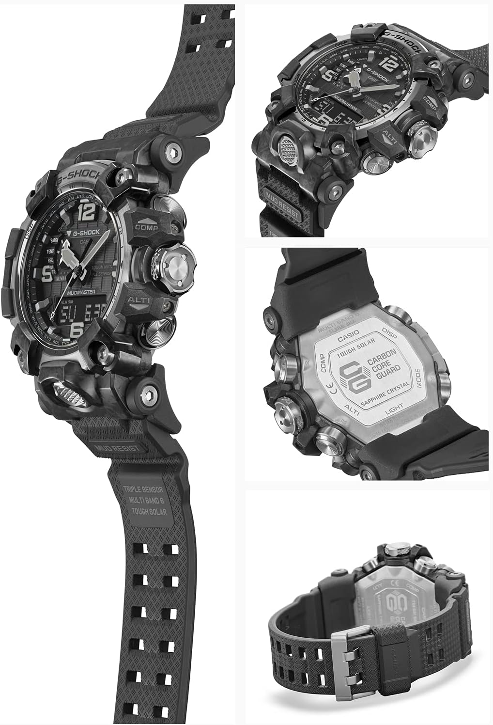 CASIO GWG-2000-1A1JF [G-Shock Carbon MUDMASTER Radio Solar Triple Sensor]Shipped from Japan