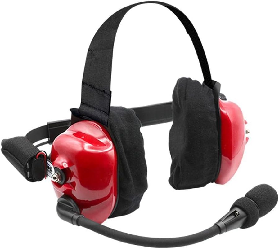 NASCAR Race Fan Linkable Intercom Scanner Over The Ear Two Way Headsets w/Mic and Cables - #H80-X2