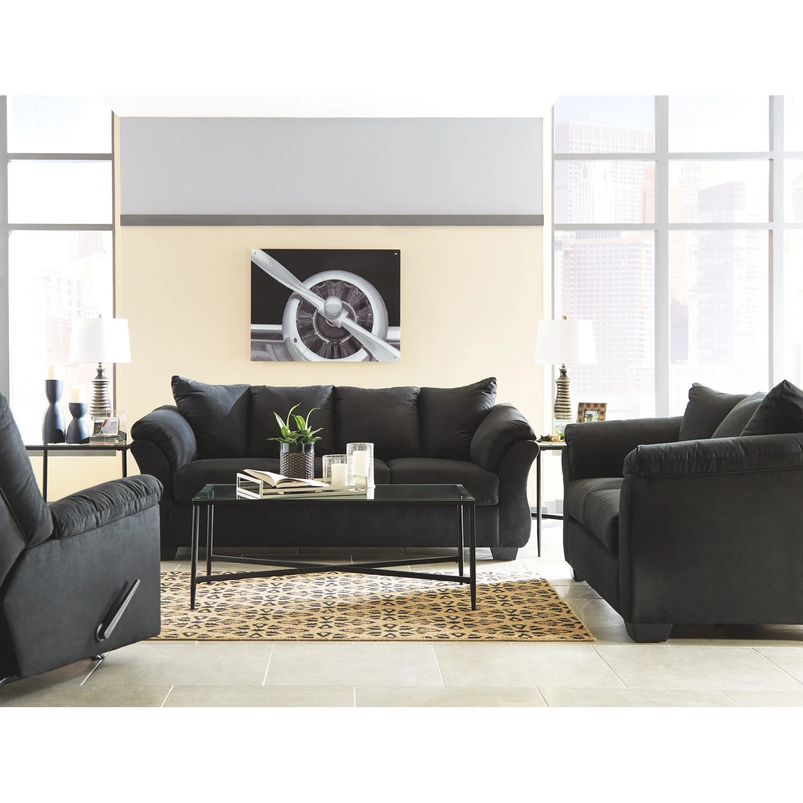 Signature Design by Ashley Darcy Loveseat in Blue