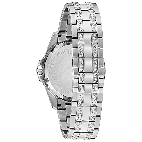 Bulova Men's Crystal Accented Gift Set with 3-Hand Date Quartz Watch and ID Bracelet