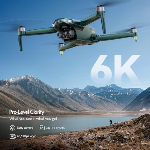 G11PRO 6K Drone with Camera for Adults, 4K/30fps Video, 3-Axis Brushless Gimbal, 70mins Flight Time with 2 Batteries, 10000ft Long Range, FAA compliance, Professional Drone with Auto Return