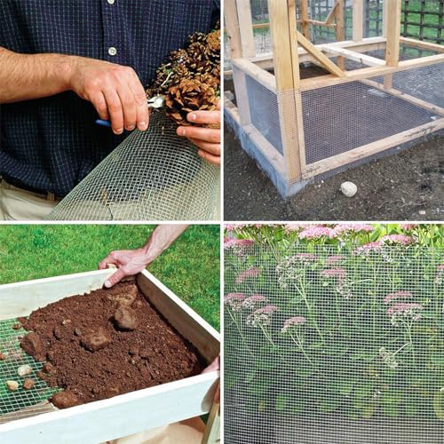 Heavy Duty Hardware Cloth, Hot Dip Galvanized After Welding Double-Zinc Mesh Netting Roll Supports Poultry Netting Cage Fence Welded Wire Mesh & Wire Cloth Gopher Wire,1/2 inch 60in x 100ft 19 gauge