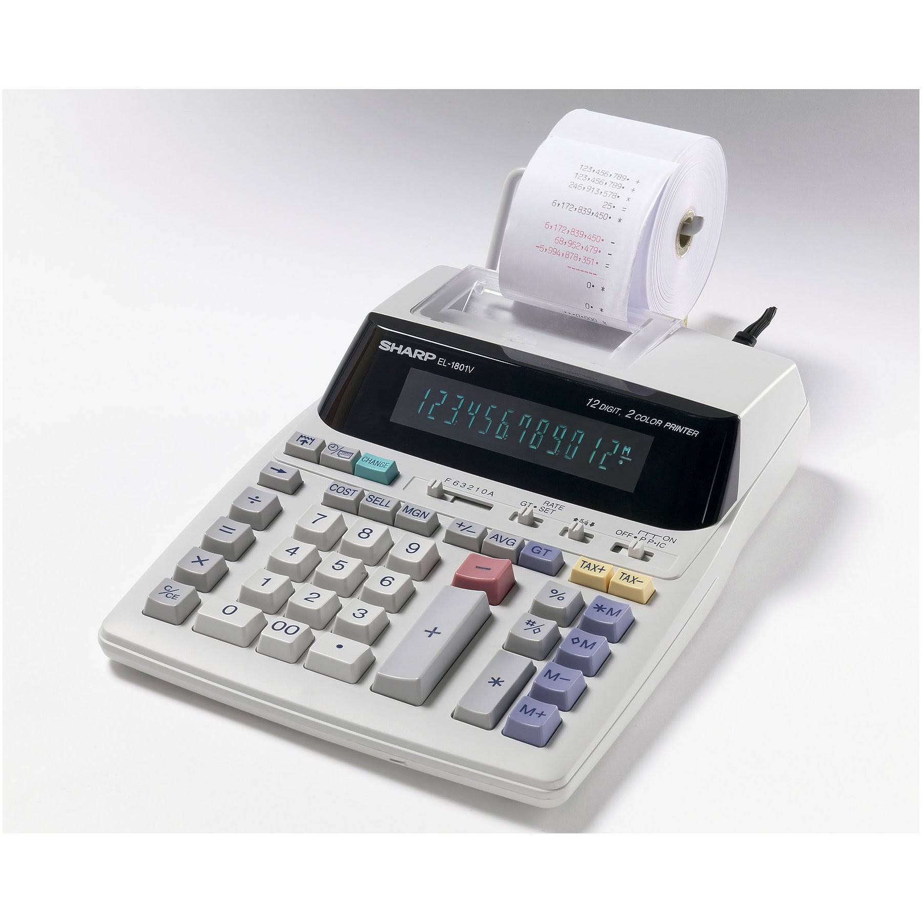 Sharp EL-1801V 12 Digit Printing Calculator