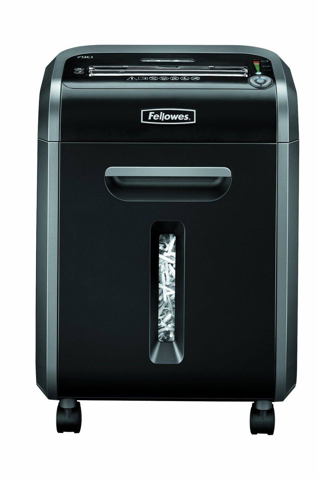 Fellowes Powershred 79Ci 100% Jam Proof Medium Duty Cross Cut Shredder 16 Sheet Capacity