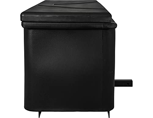 Buyers Products 1707020 Large Poly Hitch Mounted Cargo Carrier Multi-Purpose Utility Storage Bin Box, 23x51x26 Inches, Job Site Box, Camping, Storage and Organizer, Black