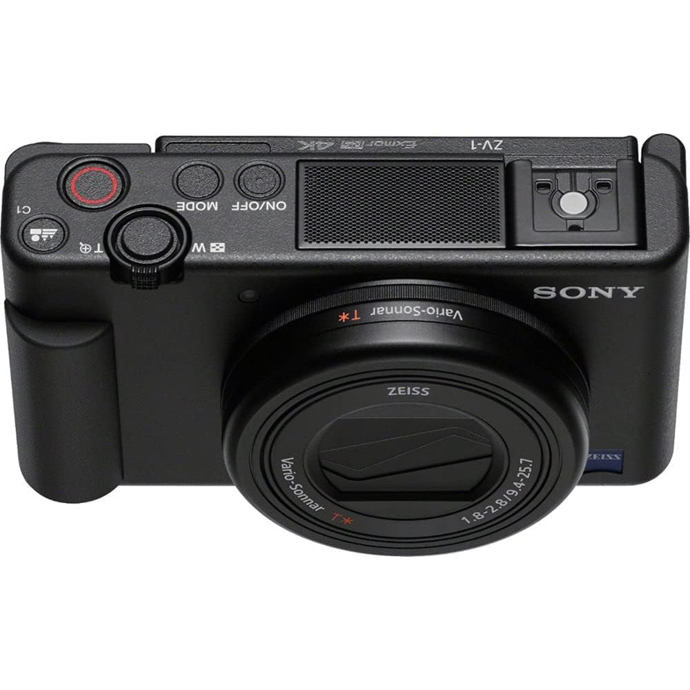 Sony ZV-1 Digital Camera for Content Creators, Vlogging and YouTube with Flip Screen, Built-in Microphone, 4K HDR Video, Touchscreen Display, Live Video Streaming, Webcam