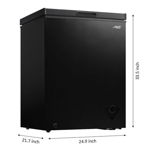 Arctic King ARC050S0ARBB 5.0 Cu.ft Chest Freezer with Removable Basket, Black