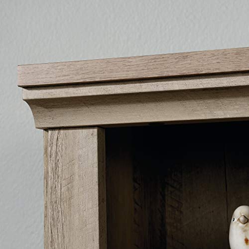 Sauder 5 Tier Book Shelf Wooden Bookcase Multipurpose Bookshelf for Home Office, Living Room, in Chalked Chestnut