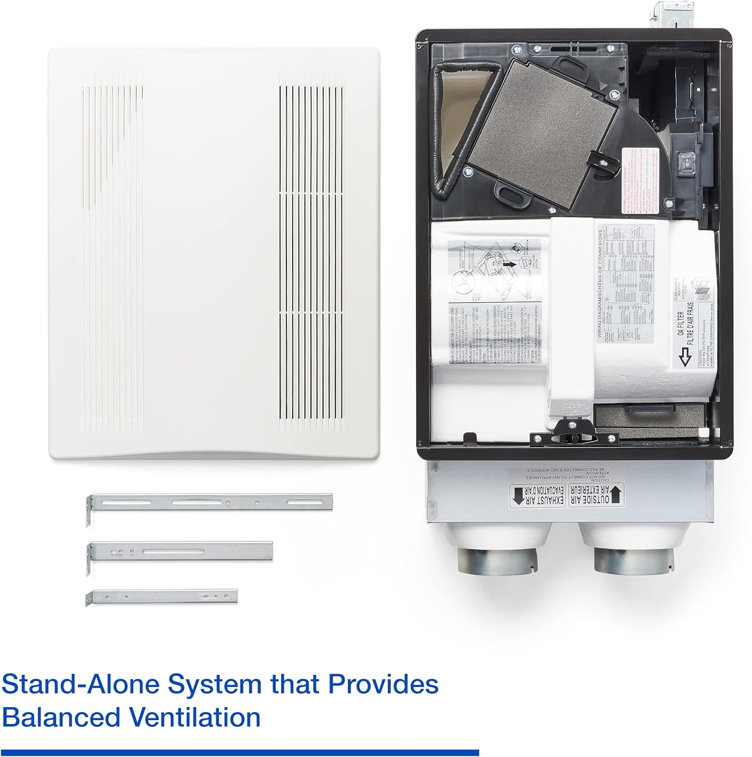 Panasonic FV-04VE1 WhisperComfort Balanced Air Solution ERV - Quiet, Long-Lasting Ventilation Fan