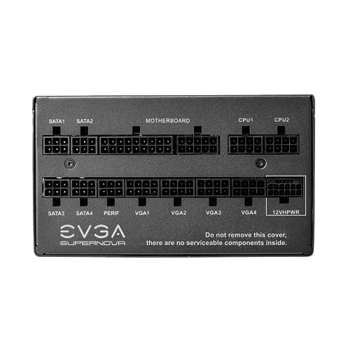 EVGA Supernova 850G FTW ATX3.0 & PCIE 5, 80 Plus Gold Certified 850W, 12VHPWR, Fully Modular, ECO Mode with FDB Fan, 100% Japanese Capacitors, Compact 150mm Size, Power Supply 535-5G-0850-K1
