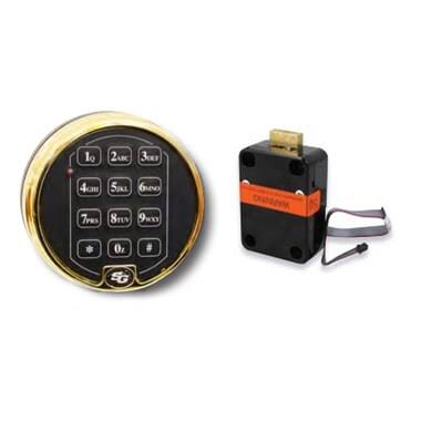 SARGENT and Greenleaf 6120-301 Electronic Safe Lock w/ Keypad Buffed Brass