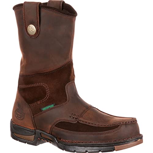 Georgia Boot Men's Georgia Athens Wellington Work Boot-m MNS 10" Gwp Wrk Br