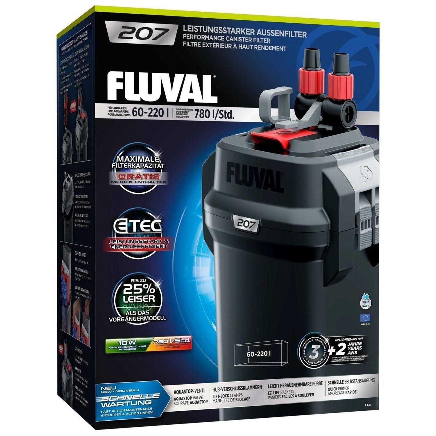 Fluval 207 Perfomance Canister Filter for Aquariums Up to 45 Gallons - Pet Supplies online store