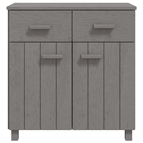 Sideboard Light Gray 31.1"x15.7"x31.5" Solid Wood Pine,Decorative and Practical Wooden Sideboard with Ample Storage Storage Cabinet Buffet Table Sideboard