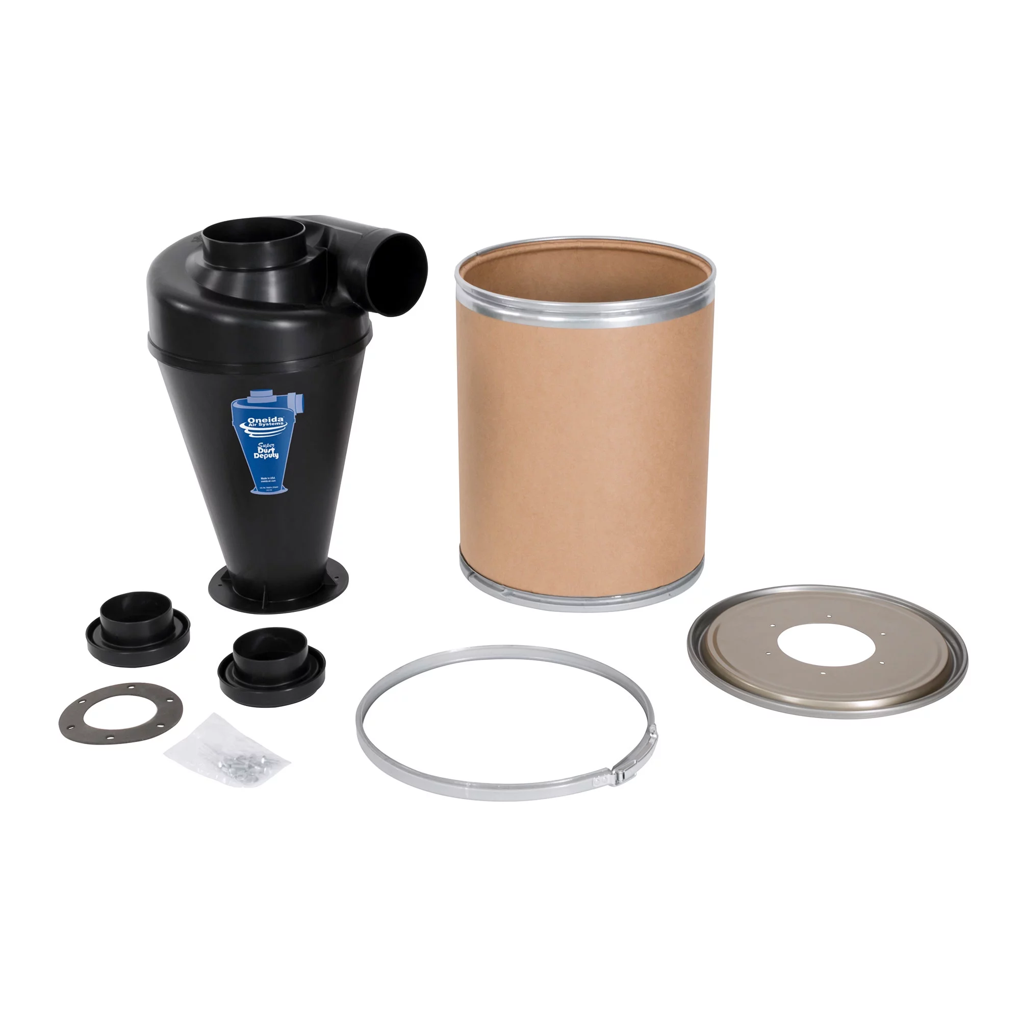 Oneida Air Systems Super Dust Deputy 4/5 Deluxe Cyclone Kit, Black