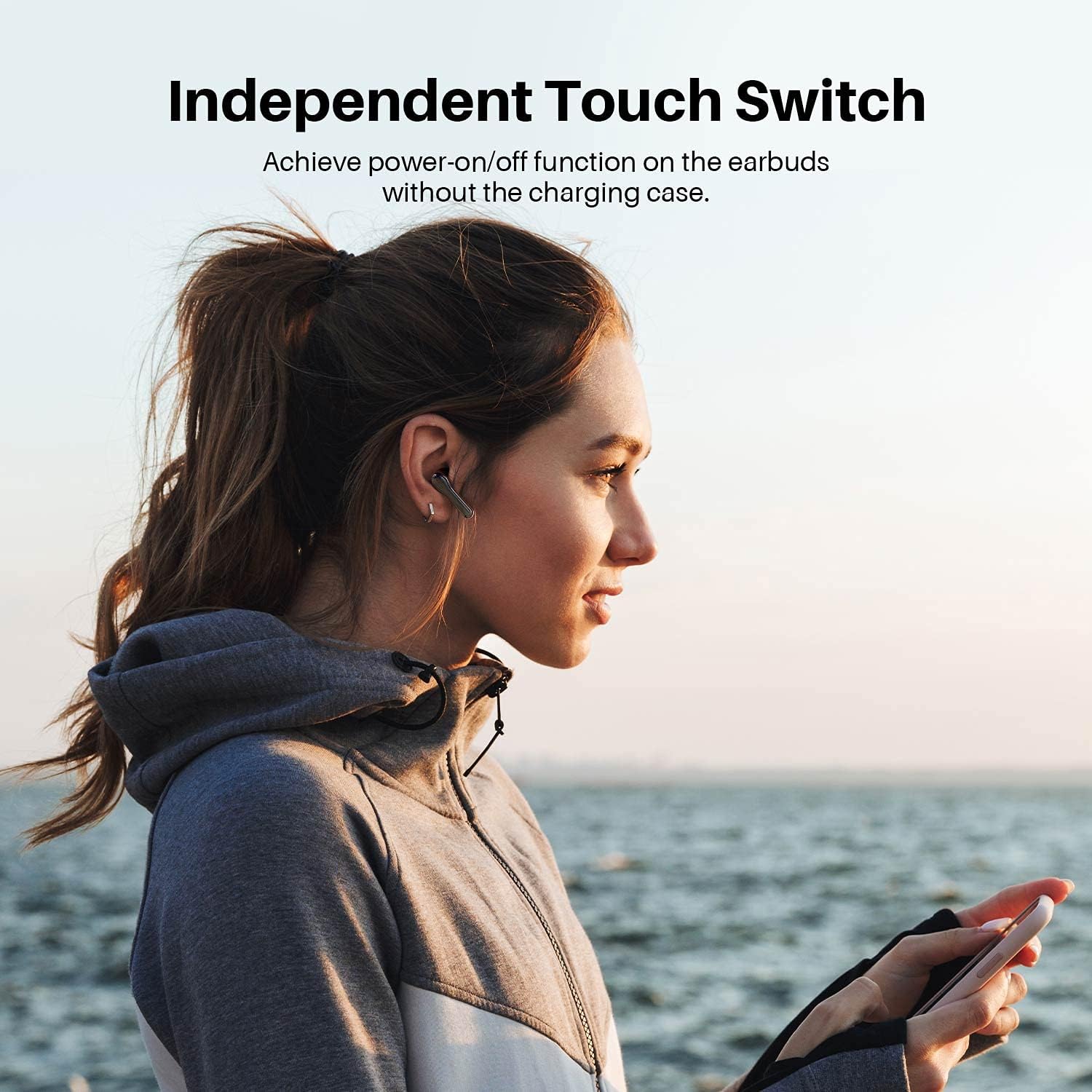 Wireless Earbuds, Tribit Bluetooth 5.2 Earbuds Qualcomm QCC3040, 4Mics CVC 8.0 Call Noise Canceling Crystal-Clear Calls Comfortable Earbuds 32H Playtime Wireless Bluetooth Headphones, FlyBuds C2 Pack of 2