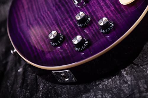 GROTE Guitar Solid Body Electric Guitar with Gigbag LPYS-006 (Purple)