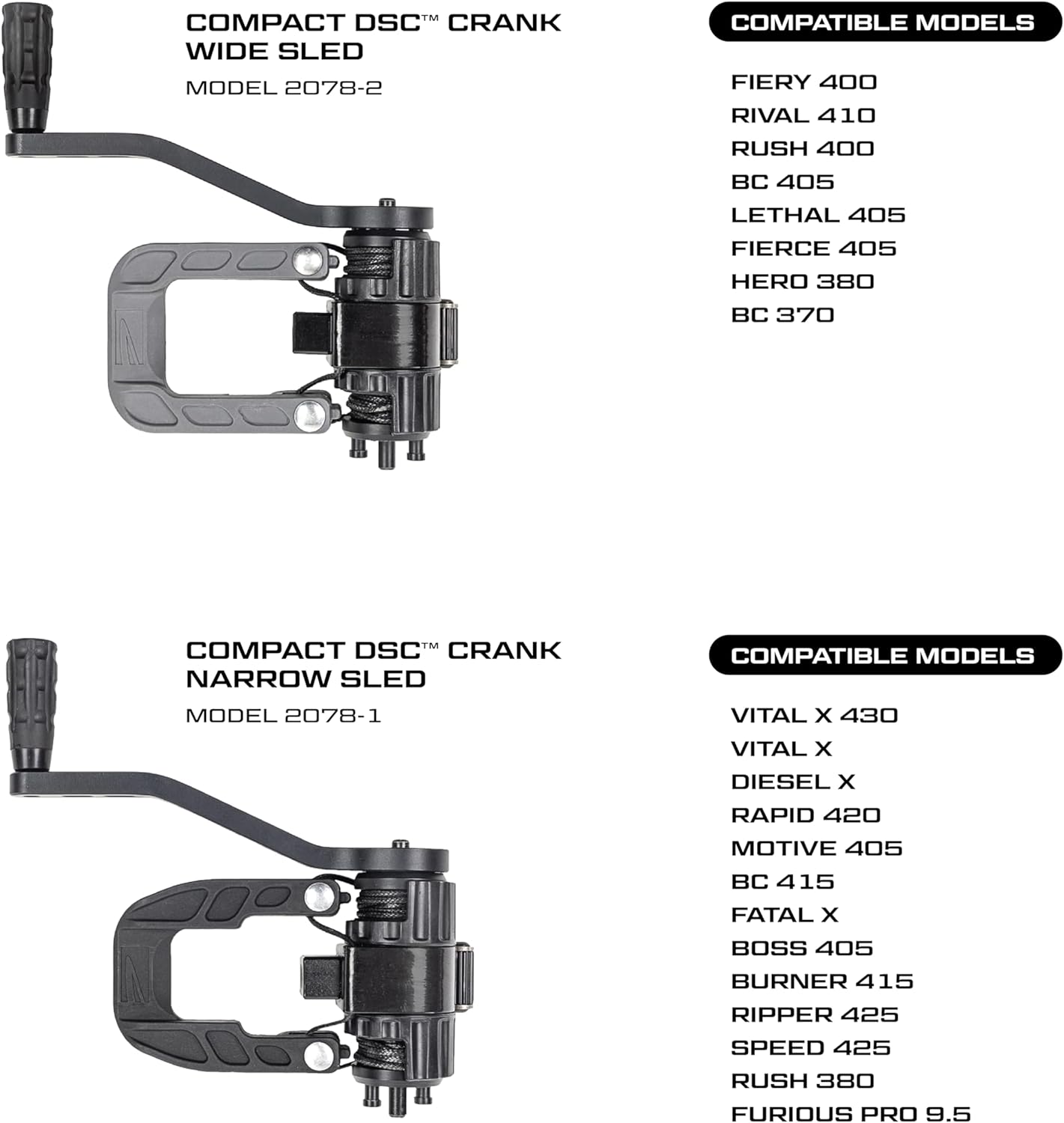 Killer Instinct Compact DSC Dead Silent Crank (Wide Sled)