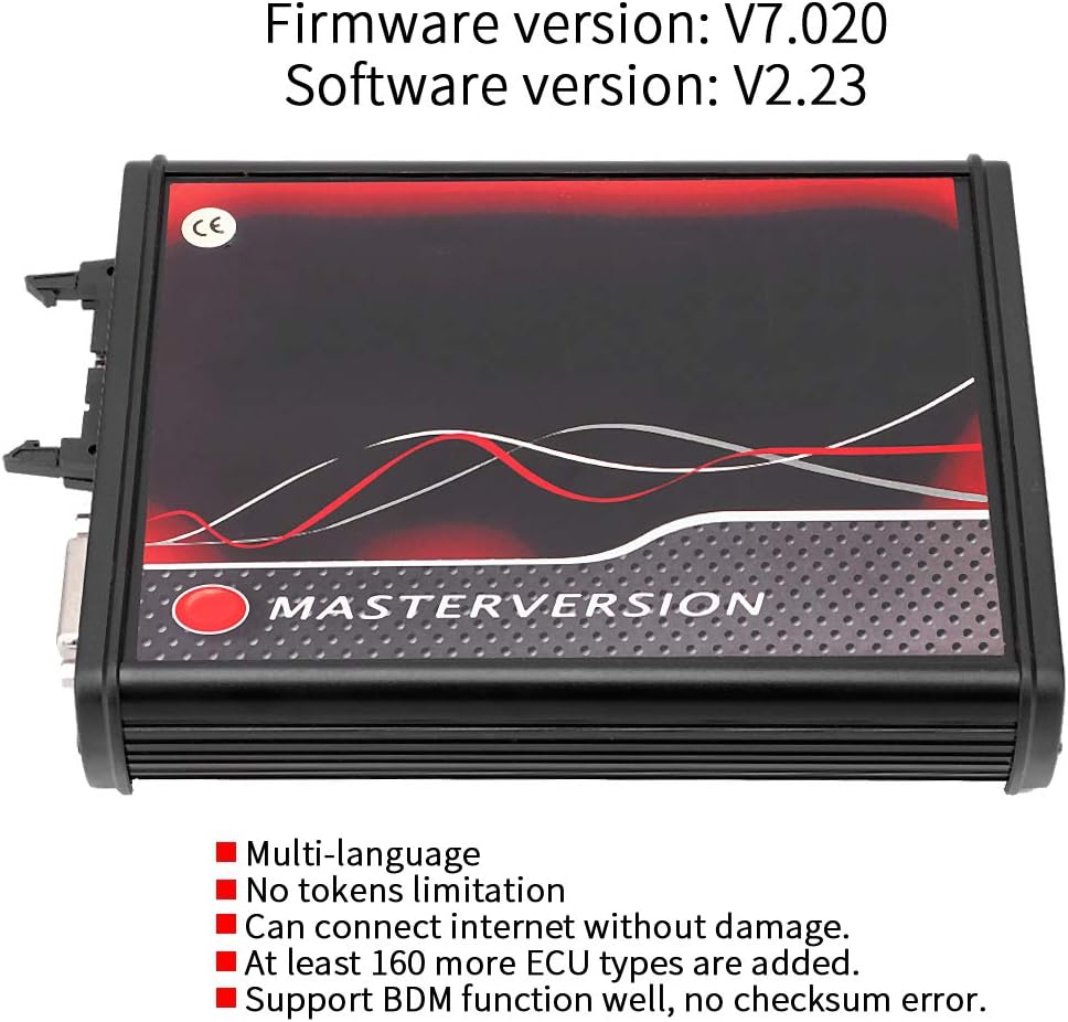 ECU Programming Tool Unlimited KTAG V7.020 ECU Programming Tool with Unlimited Token Car Diagnostic Tool with Red PCB US Plug 100