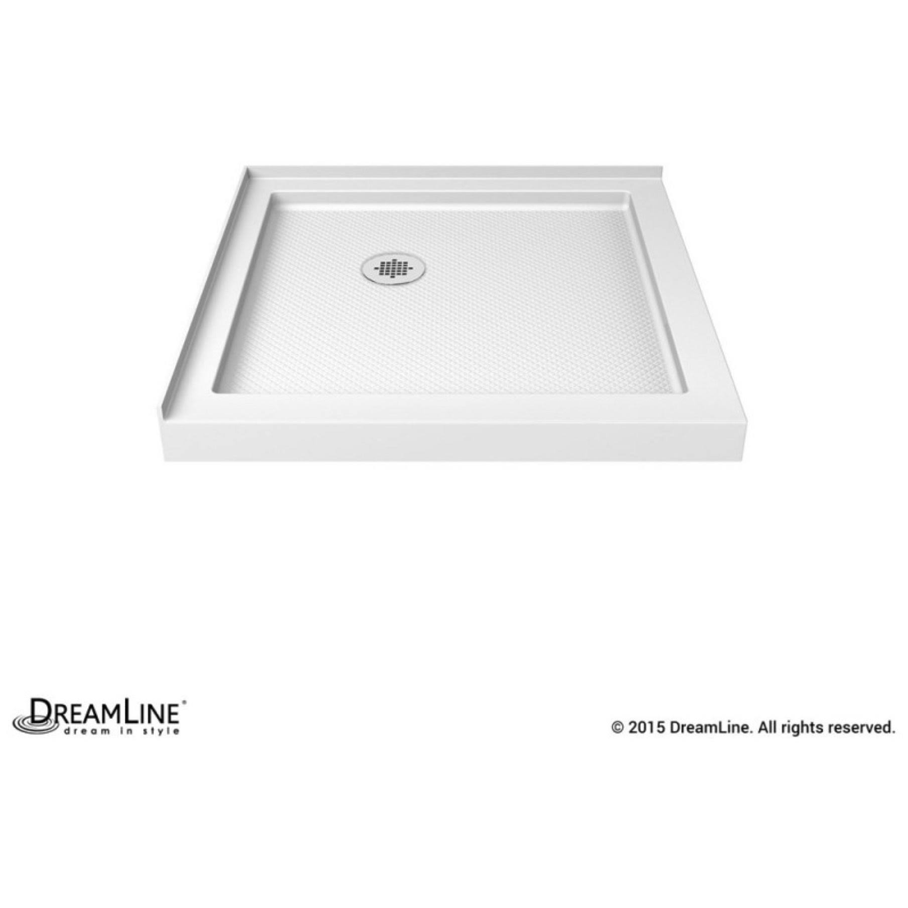 DreamLine Slimline 36 in. x 48 in. Double Threshold Shower Base, Left Hand Drain, DLT-1036481