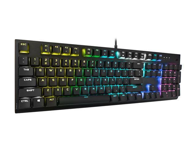 Corsair K60 RGB Pro Low Profile Mechanical Gaming Keyboard - Cherry MX Low Profile Speed Mechanical Keyswitches