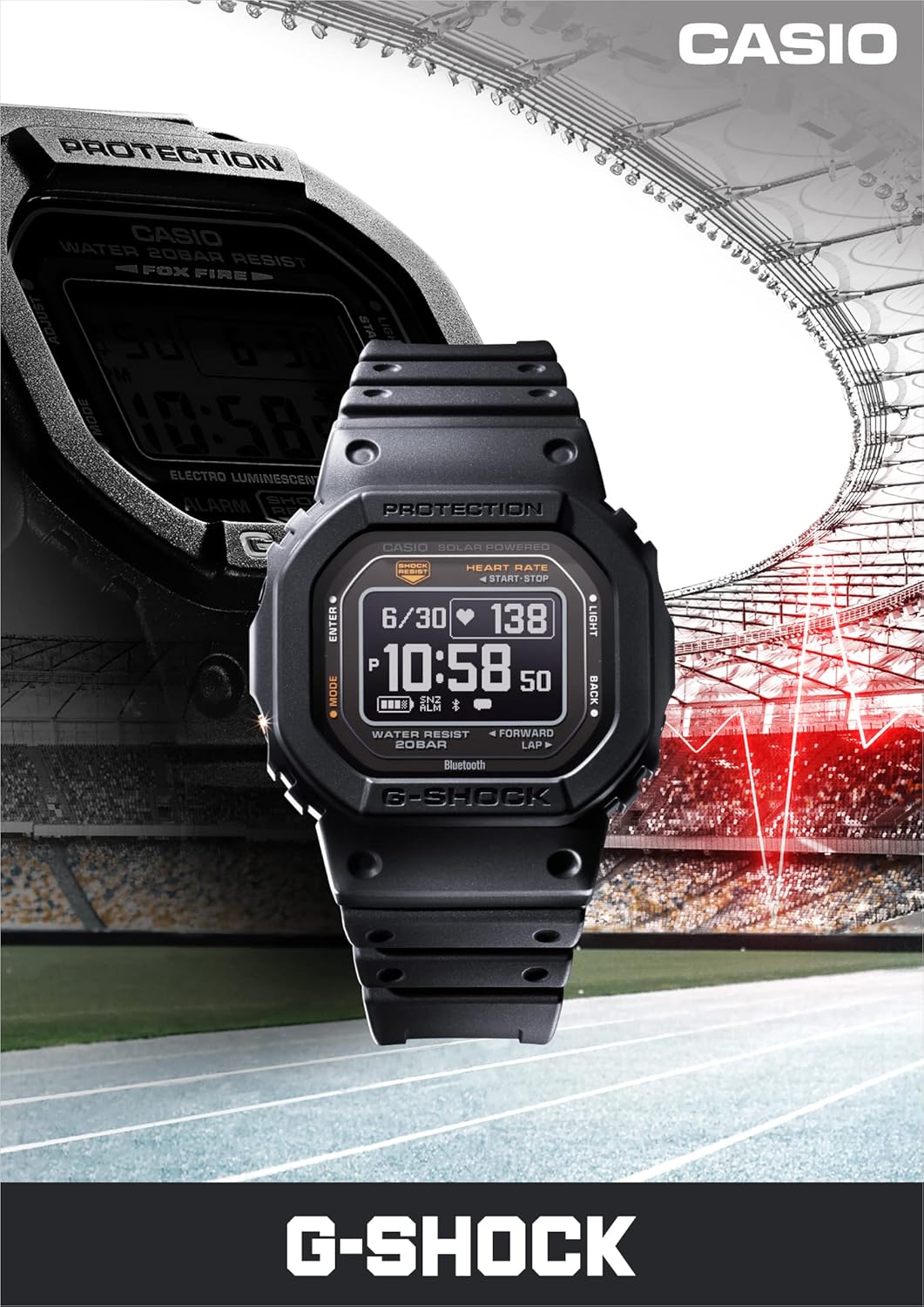 Casio DW-H5600-1JR [G-Shock Sports line G-Squad DW-H5600 Series] Watch Japan Import May 2023 Model