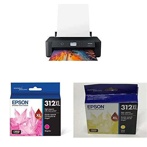 Epson Expression Photo HD XP-15000 Wireless Color Wide-Format Printer, Amazon Dash Replenishment Ready, Black, Large
