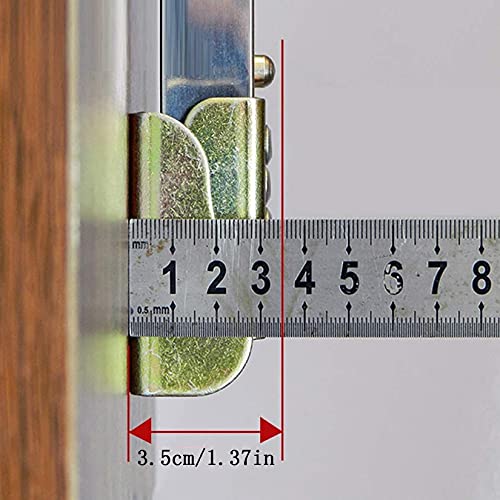 1 Pcs Furniture Legs,Foldable Lifting Table Legs,Stainless Steel Telescopic Bar Table Support Feet,Adjustable Protective Base,with Screws (80cm/31.49in,Silver)
