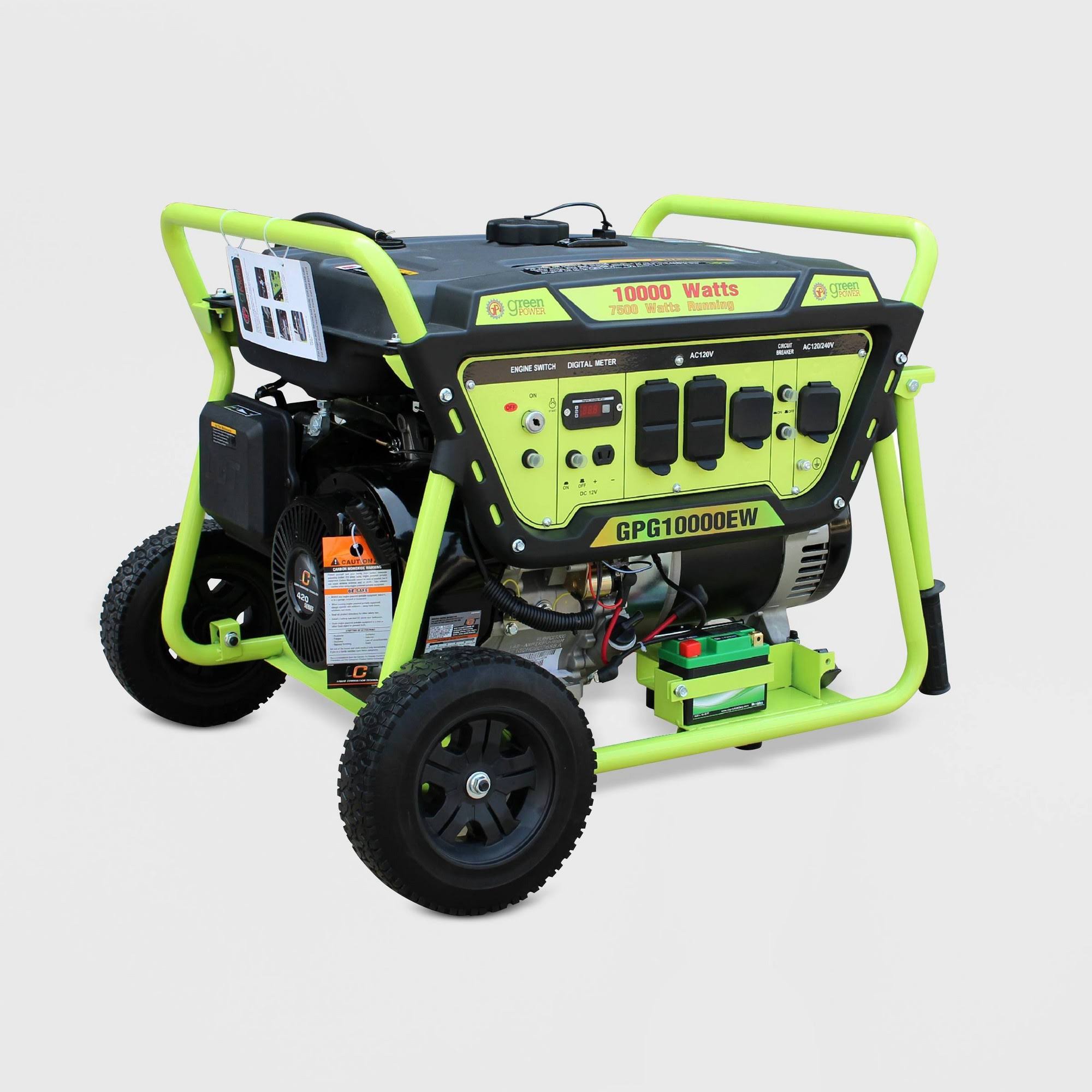 Green-Power America GPG10000EW 10000W Pro Electric Start Portable Generator