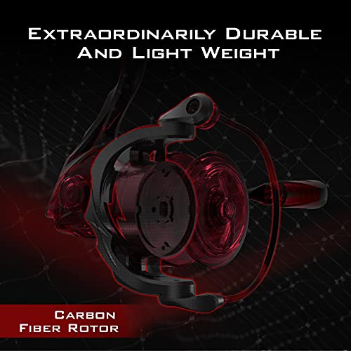 KastKing Speed Demon Elite Spinning Reel - World’s Fastest Spinning Reel 7.4:1 Ratio - Lightweight – Fresh or Saltwater Fishing Reel - 10 + 1 MaxiDur Double Shielded Stainless Steel BBS