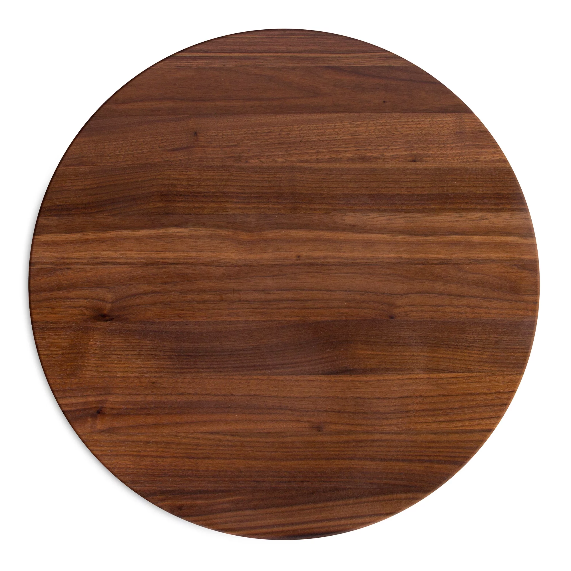 John Boos Walnut Wood Round Cutting Board for Kitchen, 18" x 18" x 1.5"