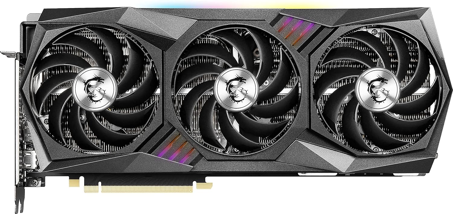 MSI Gaming GeForce RTX 3080 Ti Gaming X Trio 12G Computer Gaming Graphics Card 12GB GDRR6X 320-Bit HDMI/DP Nvlink Torx Fan 3 Ampere Architecture OC, NVIDIA GPU Video Cards for Gaming PC (Renewed)