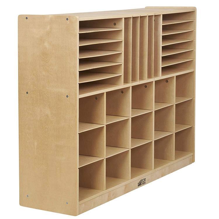 Ecr4kids Multi-Section Storage Cabinet with 15 Bins