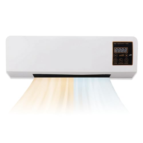 Sonew Wall Mounted Heater, Highly Efficient Wide Angles Mobile Small Air Conditioner Dual Use Wall Mounted Heating Machine 110V