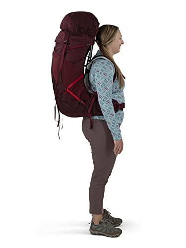 Osprey Aura AG LT 65L Women's Backpacking Backpack, Antidote Purple, WM/L