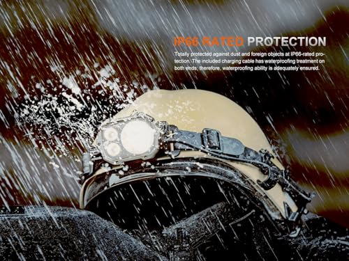 Fenix HP35R 4000 Lumen USB-C Rechargeable Headlamp, with Spotlight, Floodlight and red Light for Search and Rescue, Outdoor use, Emergencies, and More
