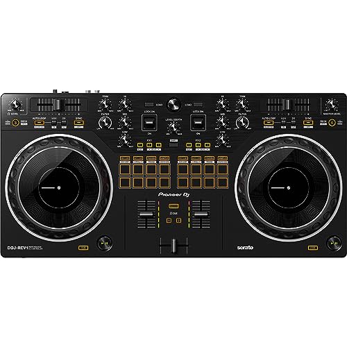 Pioneer DDJ-REV7 2-deck Serato DJ Controller with Decksaver DS-PC-DDJREV7 Polycarbonate Cover for Pioneer DDJ-REV7