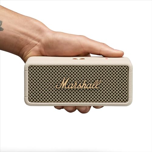 Marshall Emberton III Portable Bluetooth Speaker - Black & Brass