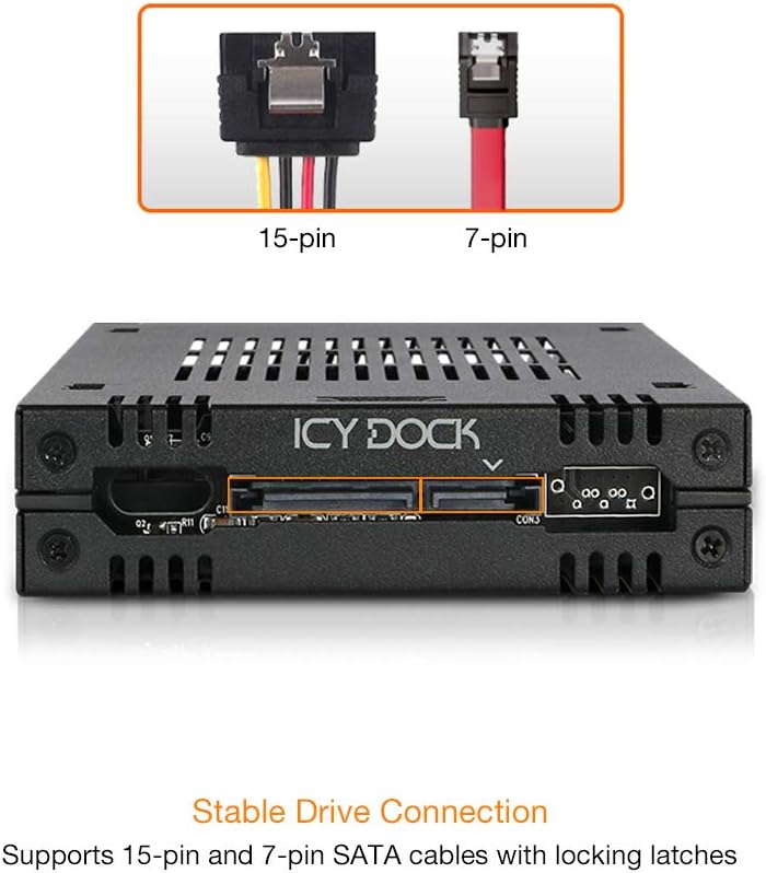 ICY DOCK 6 x 2.5” SATA HDD / SSD Hot Swap Cage for External 5.25” Bay | ExpressCage MB326SP-B