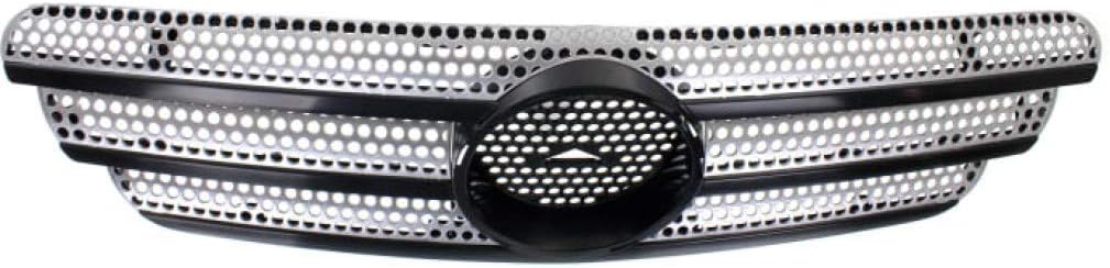 For Mercedes-Benz ML500 Grille Assembly 2002 03 04 2005 | Silver Shell and Insert | Plastic | MB1200140 | 66880352