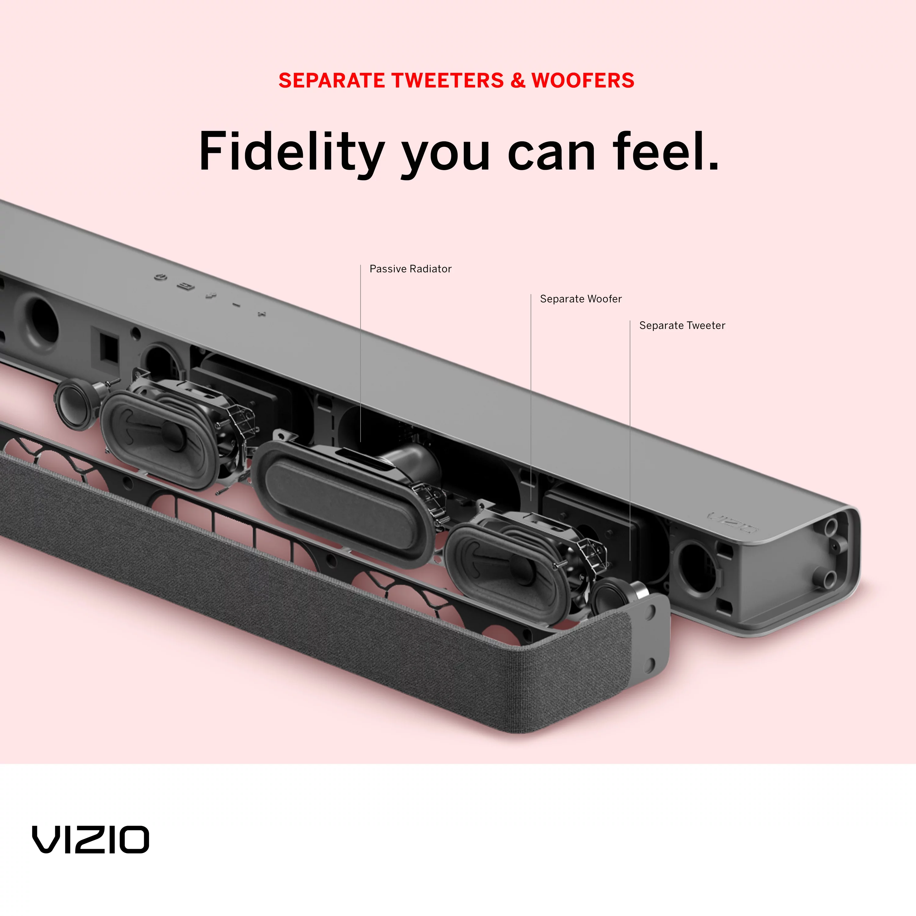 VIZIO M-Series 2.1 Premium Sound Bar with Dolby Atmos, DTS:X, Wireless Subwoofer M215a-J6
