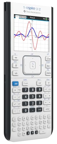 Texas Instruments TI-Nspire CX II Color Graphing Calculator with Student Software (PC/Mac) White 3.54 x 7.48