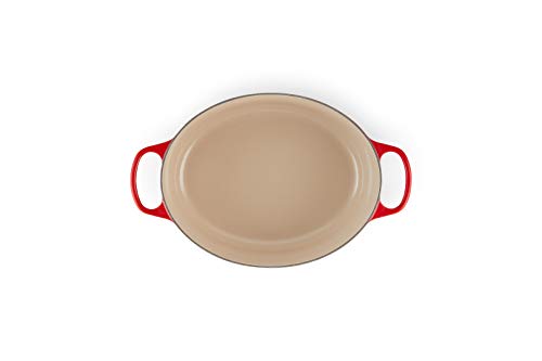 Le Creuset Enameled Cast Iron Signature Oval Dutch Oven, 8 qt., Cerise