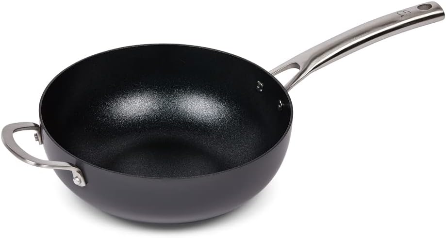 Emeril Lagasse Forever Pans, Hard-Anodized Nonstick, Black (7.5 QT Casserole Pan with Lid)