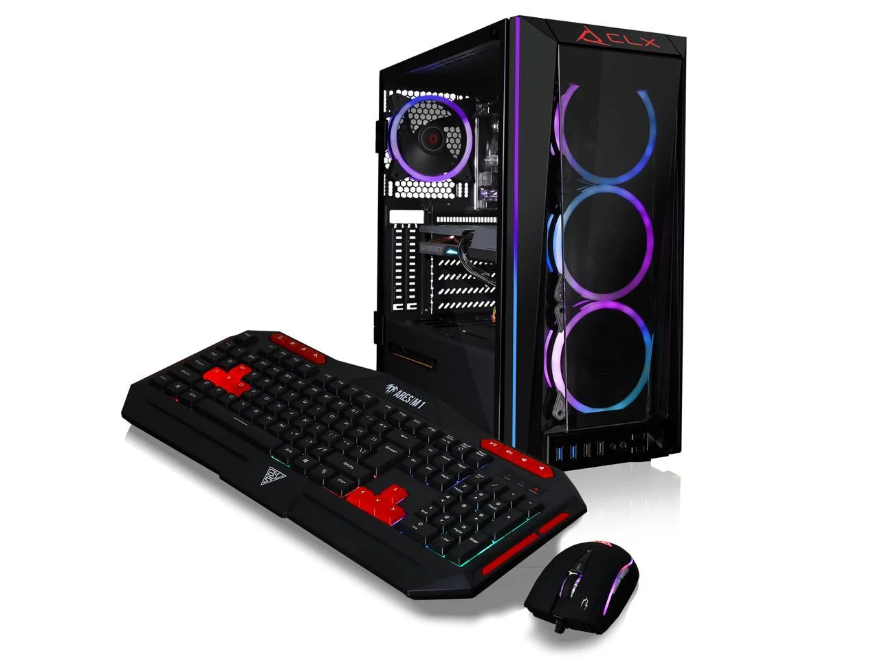 CLX SET Gaming Desktop - Liquid Cooled Intel Core i7 10700KF 3.8GHz 8-Core Processor, 32GB DDR4 Memory, GeForce RTX 3060 12GB GDDR6 Graphics, 500GB SSD, 4TB HDD, WiFi, Windows 11 Home 64-bit