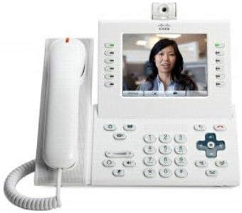 Cisco CP-9971-W-CAM-K9= Unified IP Phone 9971 Standard - IP video phone - IEEE 802.11b/g/a (Wi-Fi) - SIP - arctic white (Renewed)