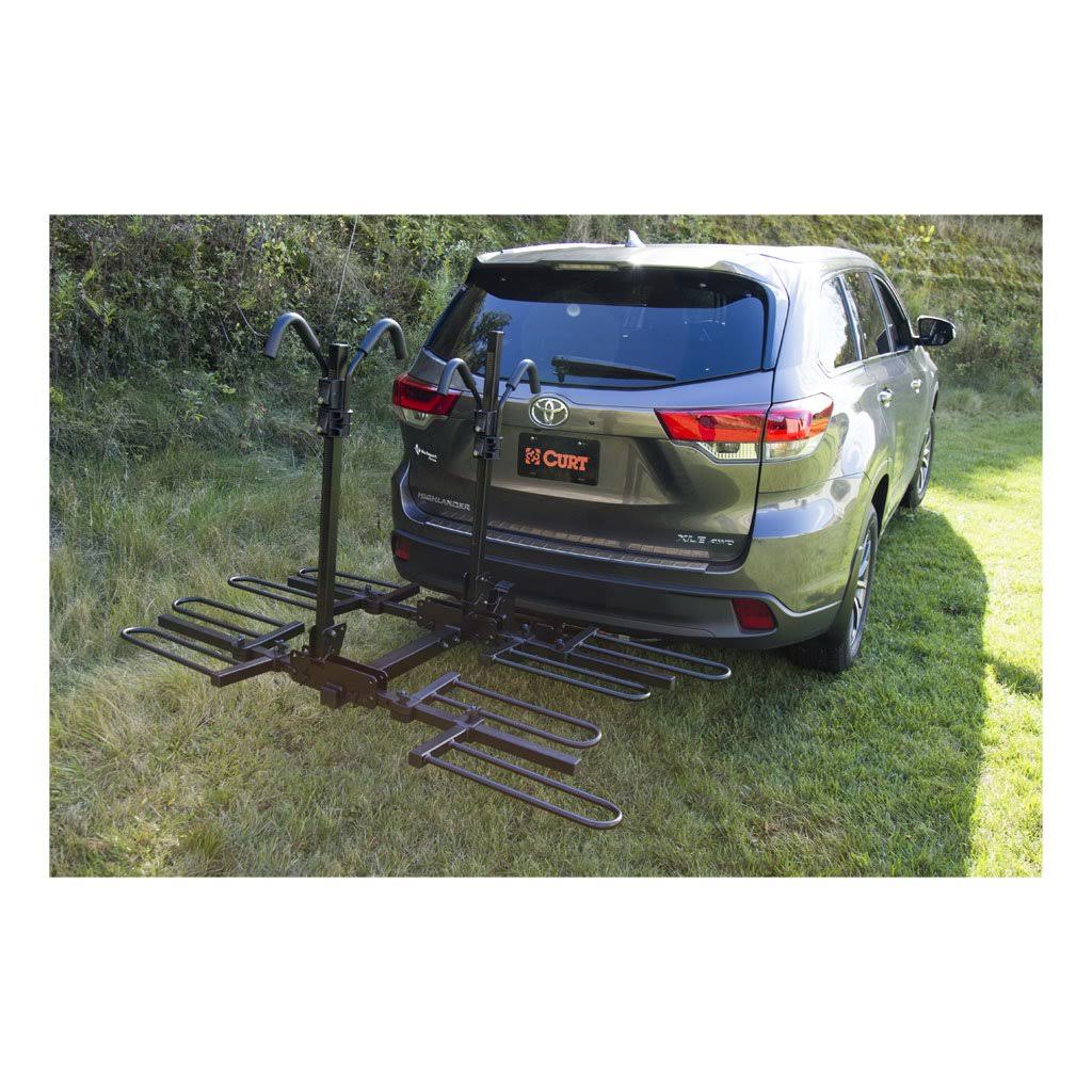Curt 18087 Tray-Style Hitch-Mounted Bike Rack