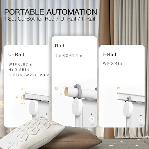 Smart Curtains Rod Opener, Smart Home Automatic Curtain Switch Robot, Electric Curtain Support Wireless App Control, Light Sensor Control, Remote Control (Limited Edition)