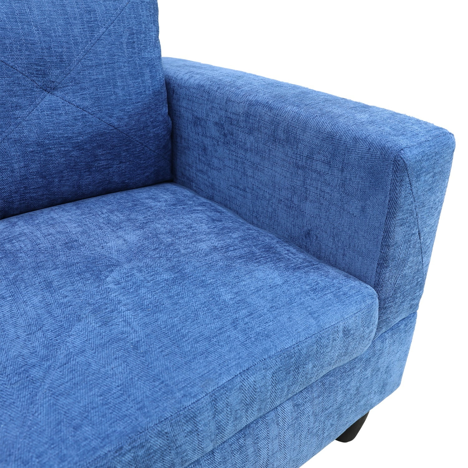 Dubbin Blue Linen 2-Piece Living Room Sofa Set